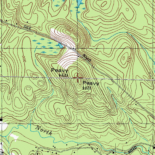 Topographic Map of Peavy Hill, NH