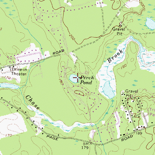 Topographic Map of Perch Pond, NH