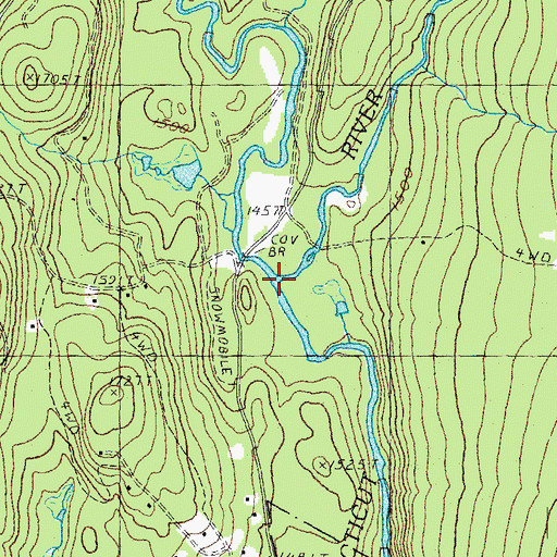 Topographic Map of Perry Stream, NH