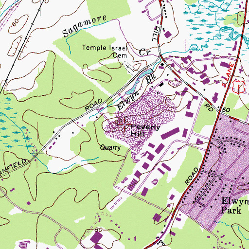 Topographic Map of Peverly Hill, NH