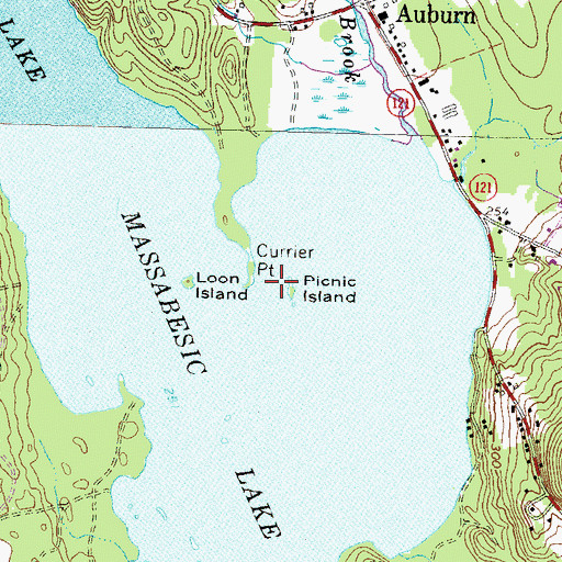 Topographic Map of Picnic Island, NH
