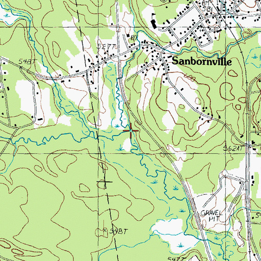 Topographic Map of Pike Brook, NH