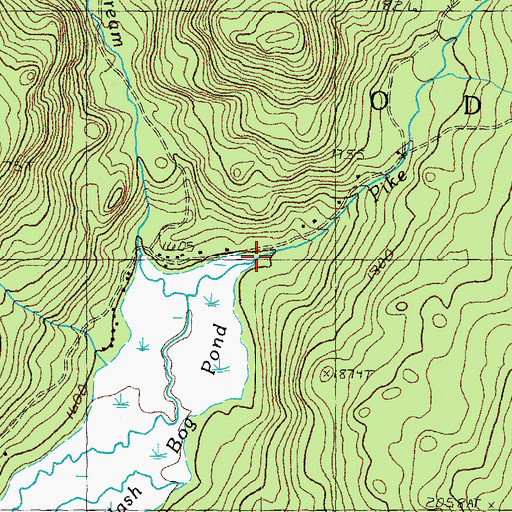 Topographic Map of Pike Brook, NH