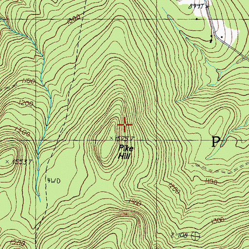 Topographic Map of Pike Hill, NH