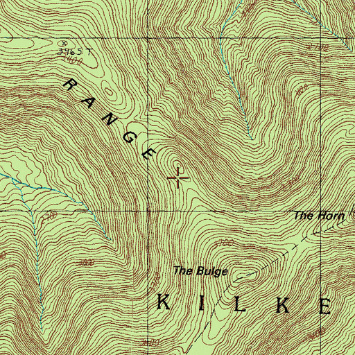 Topographic Map of Pilot Range, NH