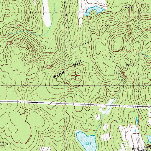Topographic Map of Pine Hill, NH