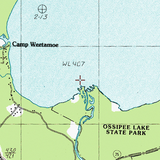 Topographic Map of Pine River, NH
