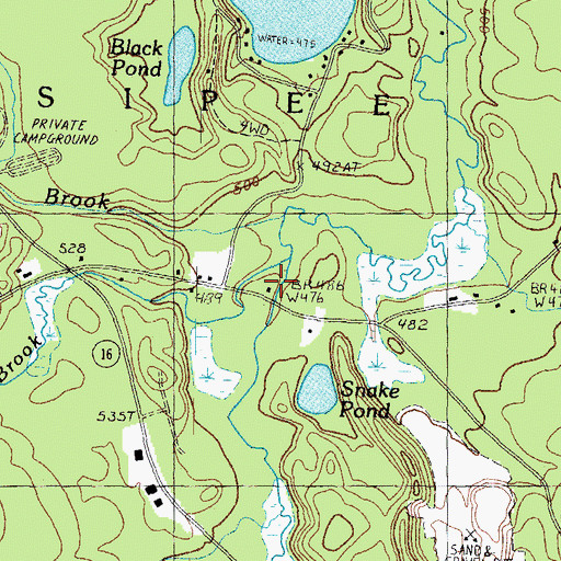 Topographic Map of Poland Brook, NH