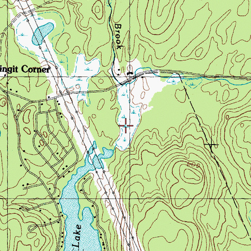 Topographic Map of Pond Brook, NH