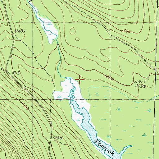 Topographic Map of Pond Brook, NH
