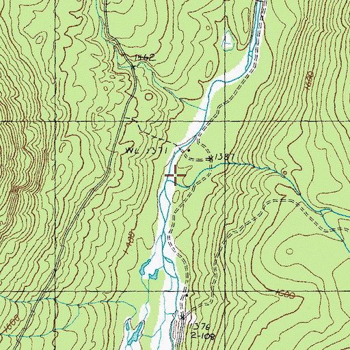 Topographic Map of Pond Brook, NH