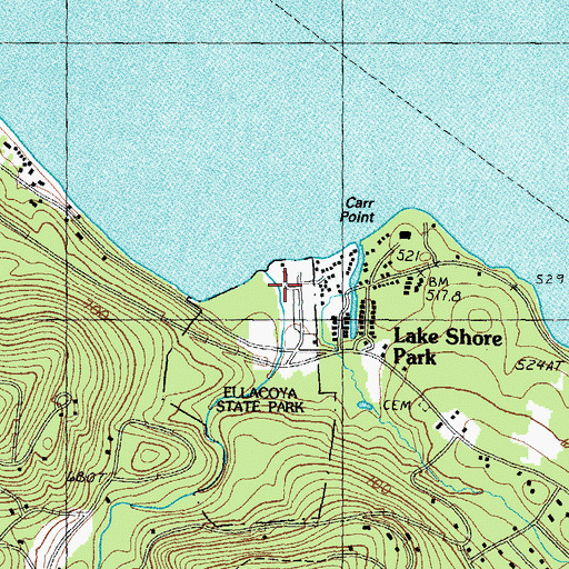 Topographic Map of Poorfarm Brook, NH
