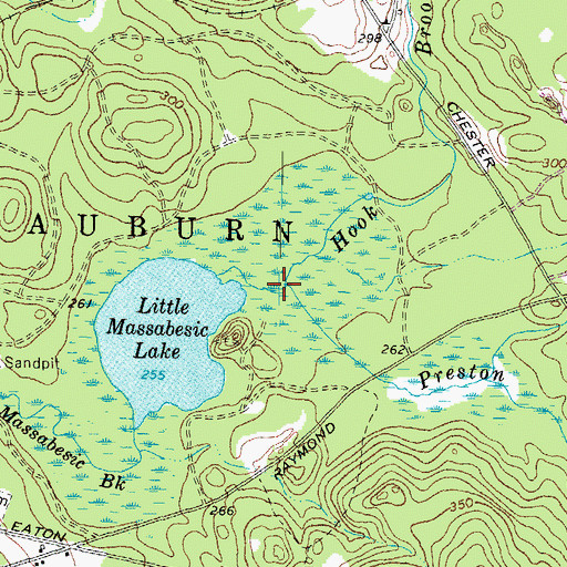 Topographic Map of Preston Brook, NH