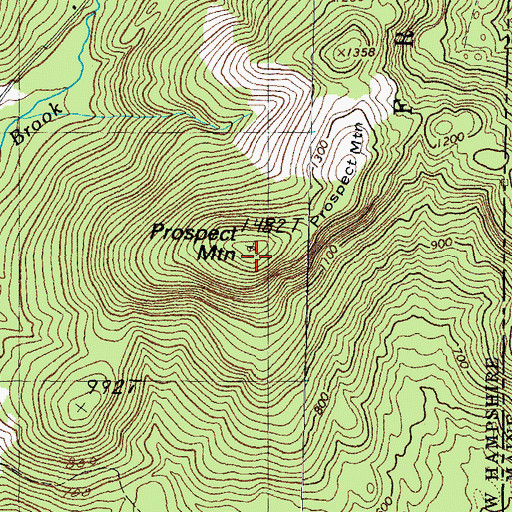 Topographic Map of Prospect Mountain, NH