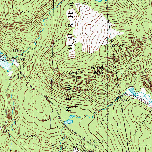 Topographic Map of Rand Mountain, NH