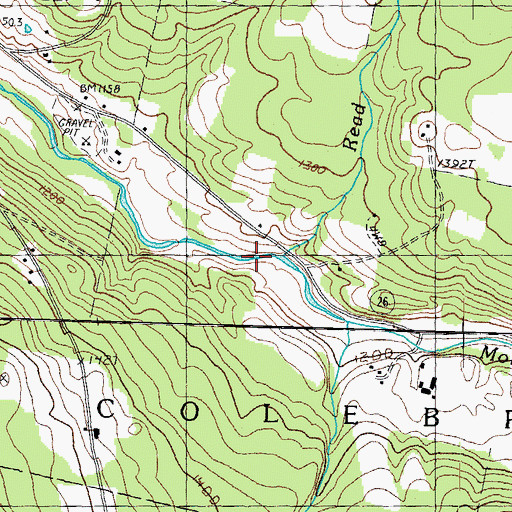 Topographic Map of Read Brook, NH