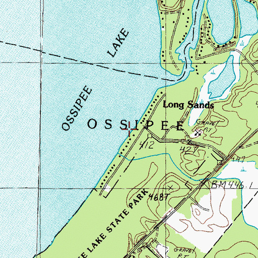 Topographic Map of Red Brook, NH