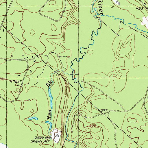 Topographic Map of Red Pine Brook, NH