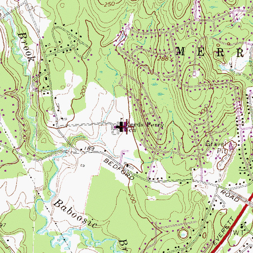 Topographic Map of Reeds Ferry Elementary School, NH