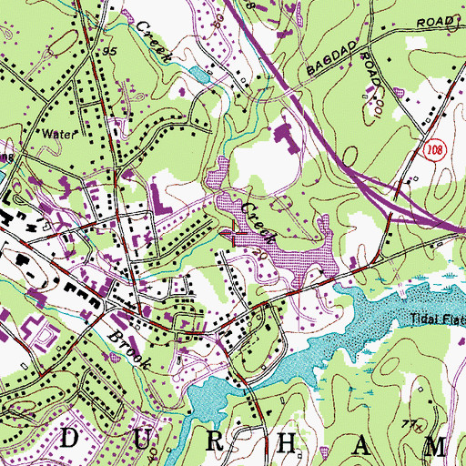 Topographic Map of Reservoir Brook, NH