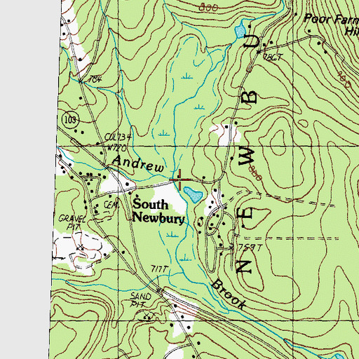 Topographic Map of Ring Brook, NH