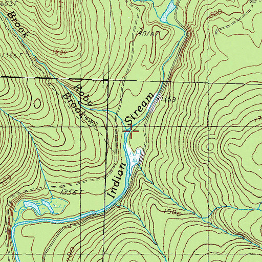 Topographic Map of Roby Brook, NH