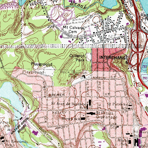 Topographic Map of Rock Rimmon Park, NH