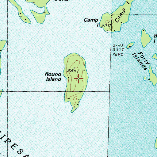 Topographic Map of Round Island, NH