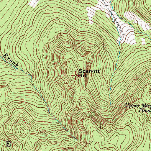 Topographic Map of Scarritt Hill, NH