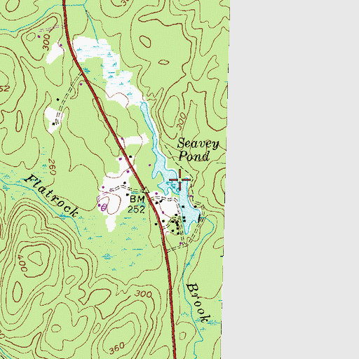 Topographic Map of Seavey Pond, NH