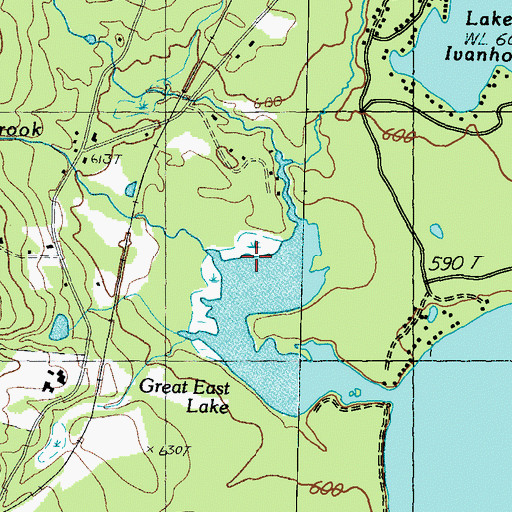 Topographic Map of Scribner Brook, NH