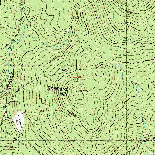 Topographic Map of Shepard Hill, NH