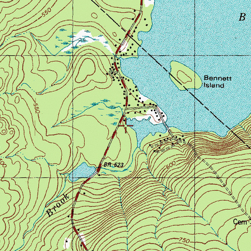 Topographic Map of Sherburne Brook, NH