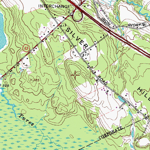 Topographic Map of Silver Hill, NH