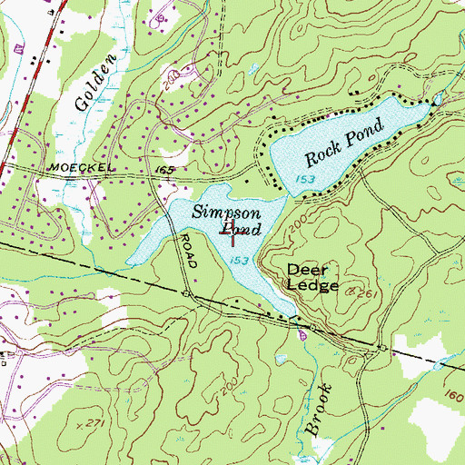 Topographic Map of Simpson Pond, NH