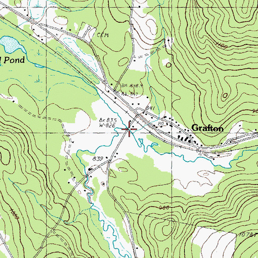 Topographic Map of Smith Brook, NH