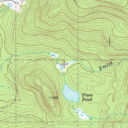 Topographic Map of Smith Mountain Brook, NH