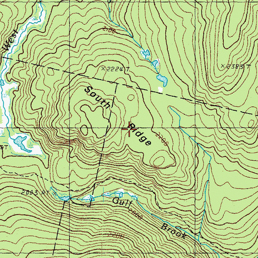 Topographic Map of South Ridge, NH