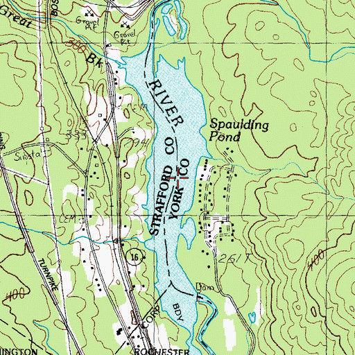 Topographic Map of , NH