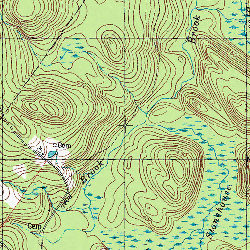 Topographic Map of Spruce Brook, NH