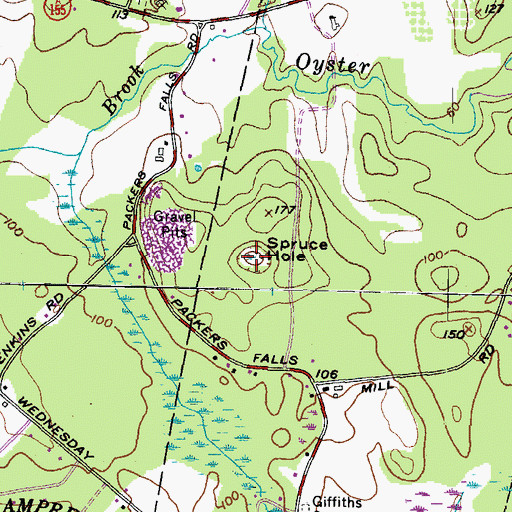 Topographic Map of Spruce Hole, NH