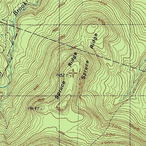 Topographic Map of Spruce Ridge, NH