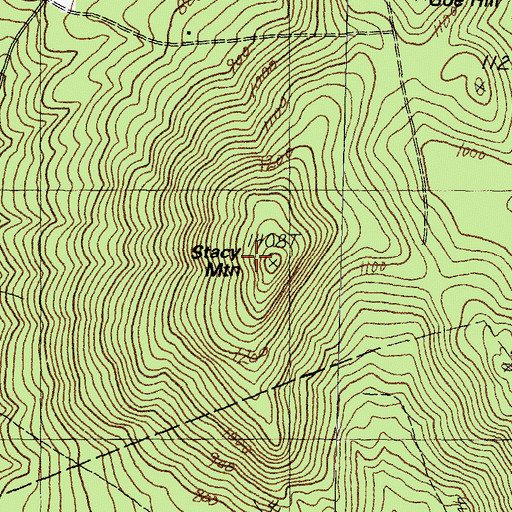 Topographic Map of Stacy Mountain, NH