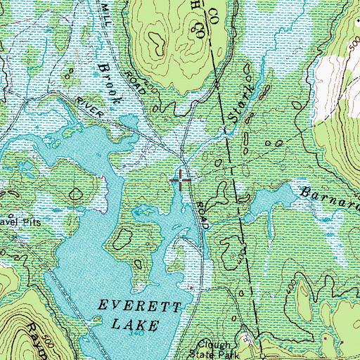 Topographic Map of Stark Brook, NH