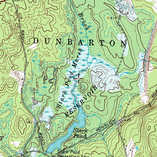 Topographic Map of Stark Pond Marsh, NH