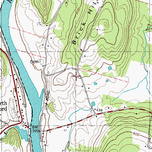 Topographic Map of Stetson School, NH