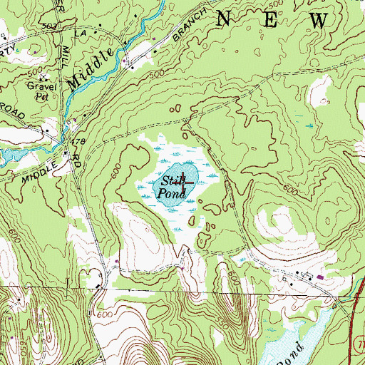 Topographic Map of Still Pond, NH