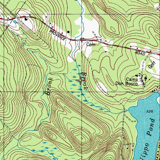 Topographic Map of Stonehouse Brook, NH