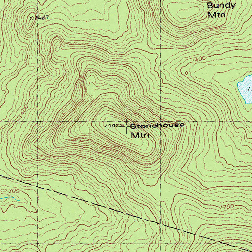 Topographic Map of Stonehouse Mountain, NH