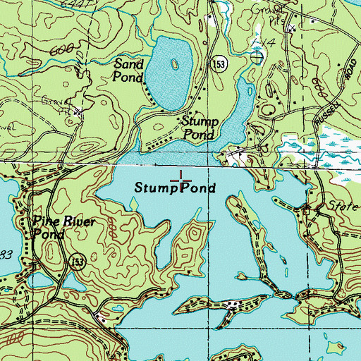 Topographic Map of Stump Pond, NH